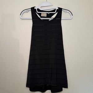 Athleta Workout Mesh Tank Top Black size XS P
